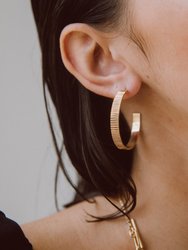 Meta Hoop Earrings