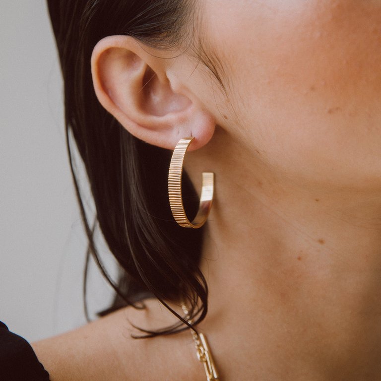 Meta Hoop Earrings