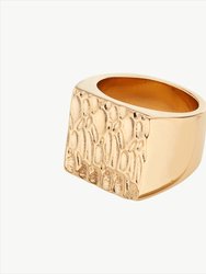 Milima Signet Ring - Gold Plated