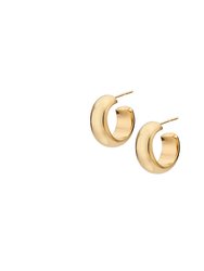 Mini Bold Hoop Earrings - Gold Plated