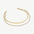 Nyoka Layered Choker Necklace - Gold-Plated