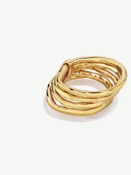 Nyundo Stacking Rings - Gold Plated