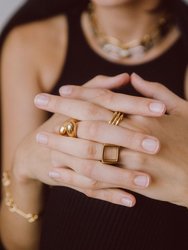 Open Square Statement Ring