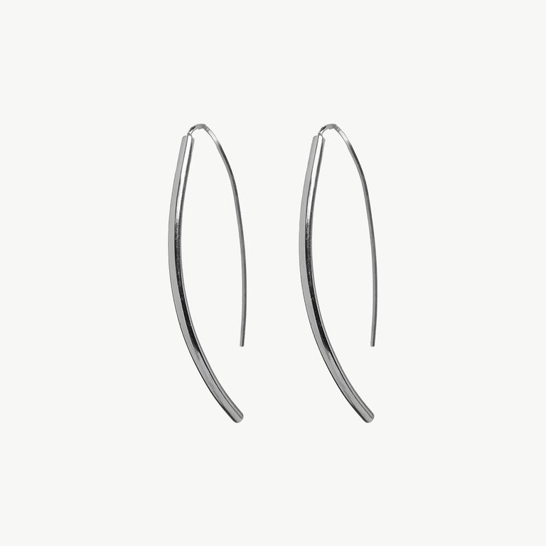 Petite Bow Earrings - Silver