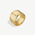 Ripple Band Ring - Gold Plated