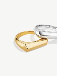 Sura Stacking Rings - 24K Gold Plated/Silver