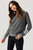 Coastal Waves Pullover in Heather