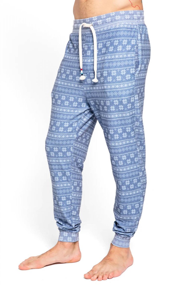 Fair Isle Jogger In Indigo