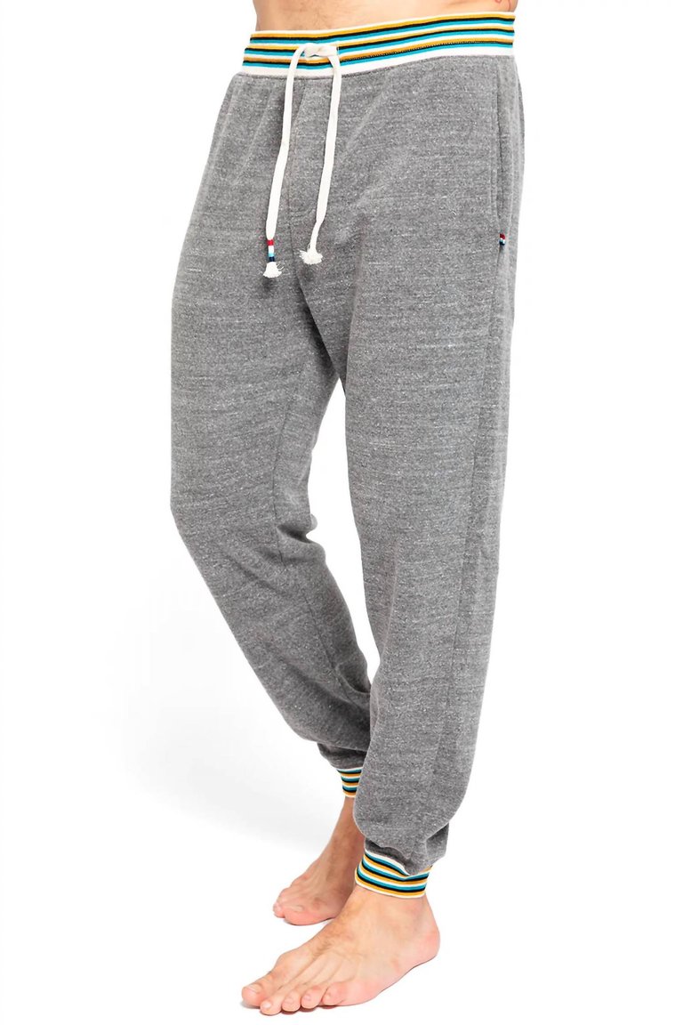 Men's Marigold Stripe Jogger In Heather Grey