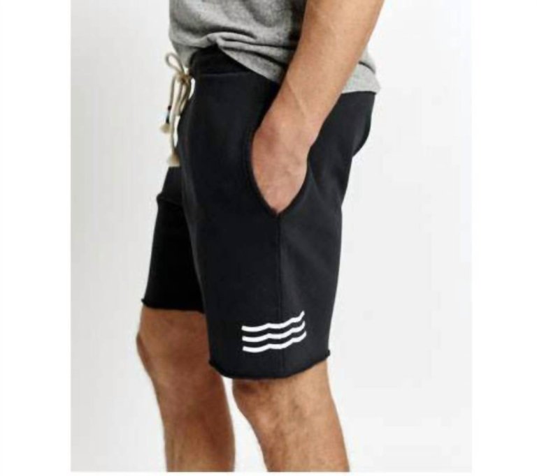 Mens Waves Short In Black - Black