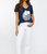 Womens Paradise V-Neck In Navy - Navy