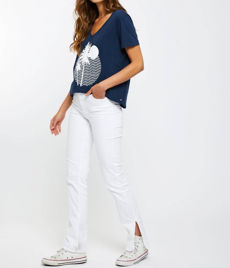 Womens Paradise V-Neck In Navy