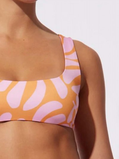 Solid & Striped Elle Bikini Top In Pink & Clementine product