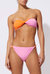 Gisele Reversible Bikini Top - Butterluxe/Carnation Pink/Clementine