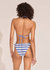 Iris Ribbed Bikini Bottom In Marina Blue Stripe