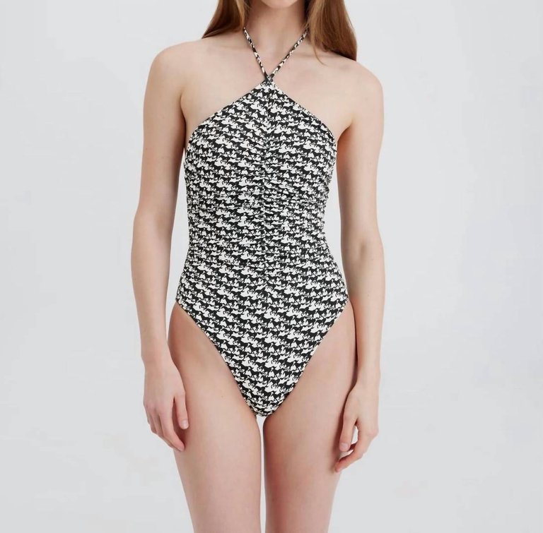 Mina One Piece Swimsuit In Horse Print - Horse Print