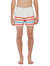 The Kennedy Swim Shorts Trunks - Cream/Coral/Blue