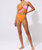 The Marlie (Reversible) Butterluxe Colorblock Bathing Suit - Carnation Pink Clementine