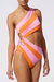 The Randall Swimsuit - Carnation Pink/Clementine
