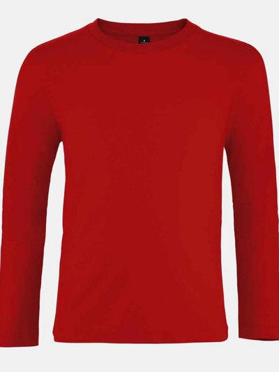 SOLS Childrens/Kids Imperial Long-Sleeved T-Shirt - Red product