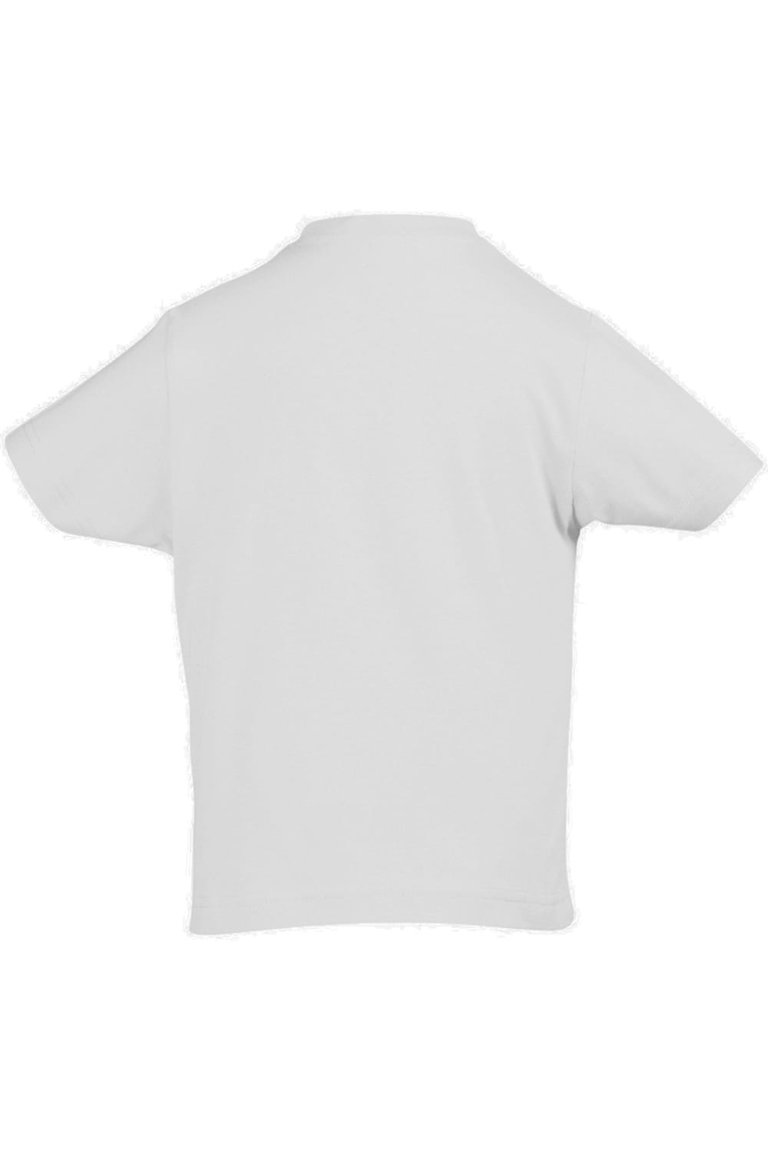 Kids Big Boys Imperial Heavy Cotton Short Sleeve T-Shirt - White