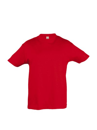 SOLS Kids Big Girls Regent Short Sleeve T-Shirt - Red product