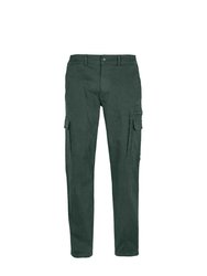 Mens Docker Stretch Cargo Pants - Forest Green - Forest Green