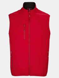 Mens Falcon Softshell Recycled Body Warmer - Pepper Red - Pepper Red