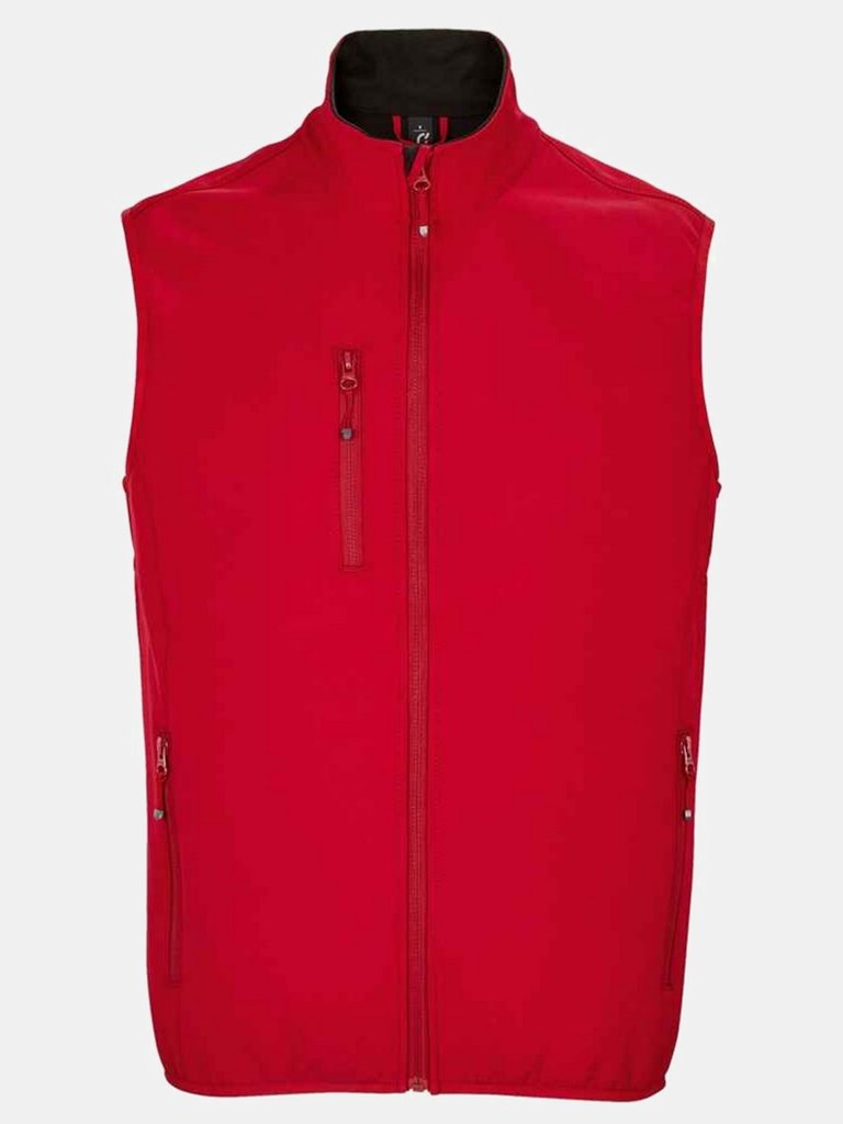 Mens Falcon Softshell Recycled Body Warmer - Pepper Red - Pepper Red