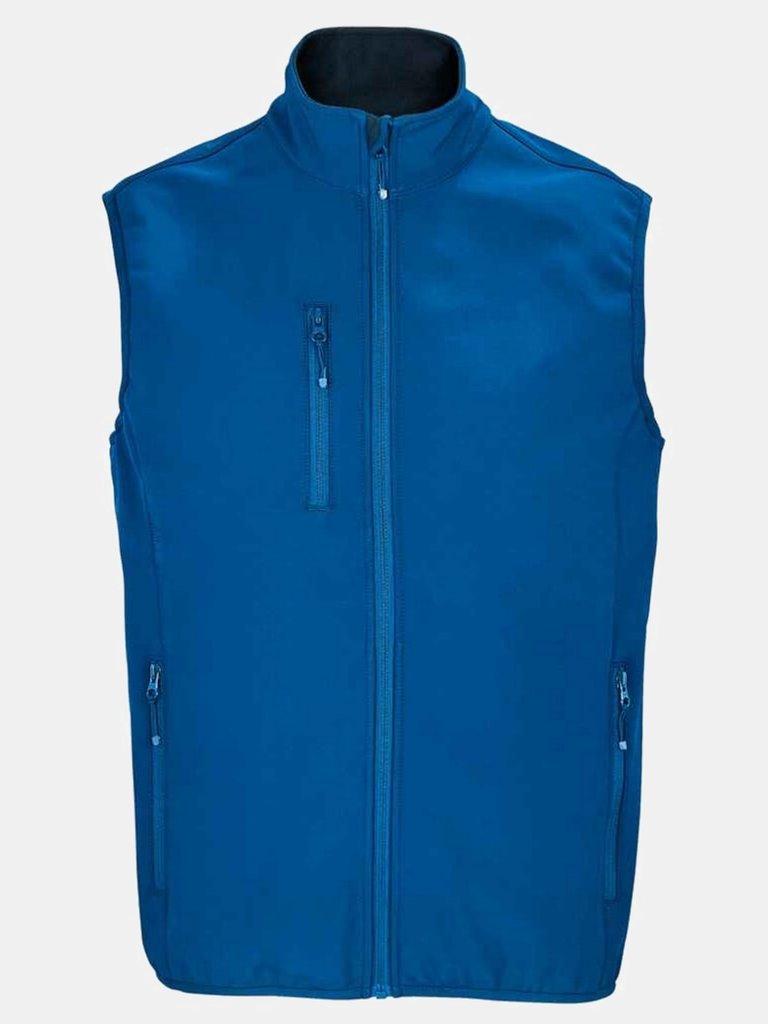 Mens Falcon Softshell Recycled Body Warmer - Royal Blue - Royal Blue