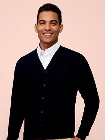 SOLS Mens Golden V Neck Cardigan - Black product