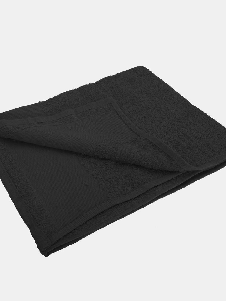 SOLS Island 50 Hand Towel (20 X 40 inches) (Black) (One Size) - Black