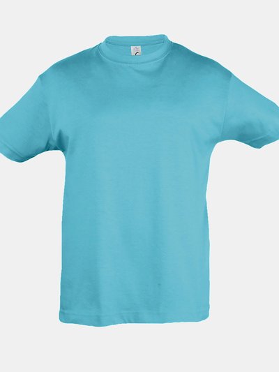 SOLS SOLS Kids Big Girls Regent Short Sleeve T-Shirt (Blue Atoll) product