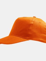SOLS Kids Big Girls Sunny Baseball Cap (Orange)