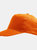 SOLS Kids Big Girls Sunny Baseball Cap (Orange)