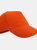 SOLS Kids Big Girls Sunny Baseball Cap (Orange) - Orange