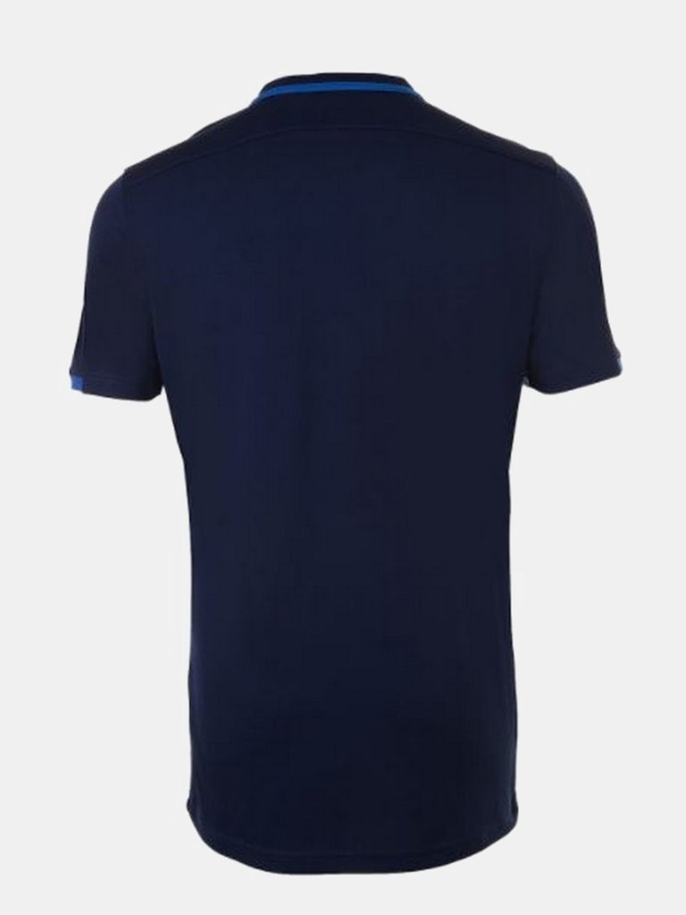 SOLS Mens Classico Contrast Short Sleeve Soccer T-Shirt (French Navy/Royal Blue)