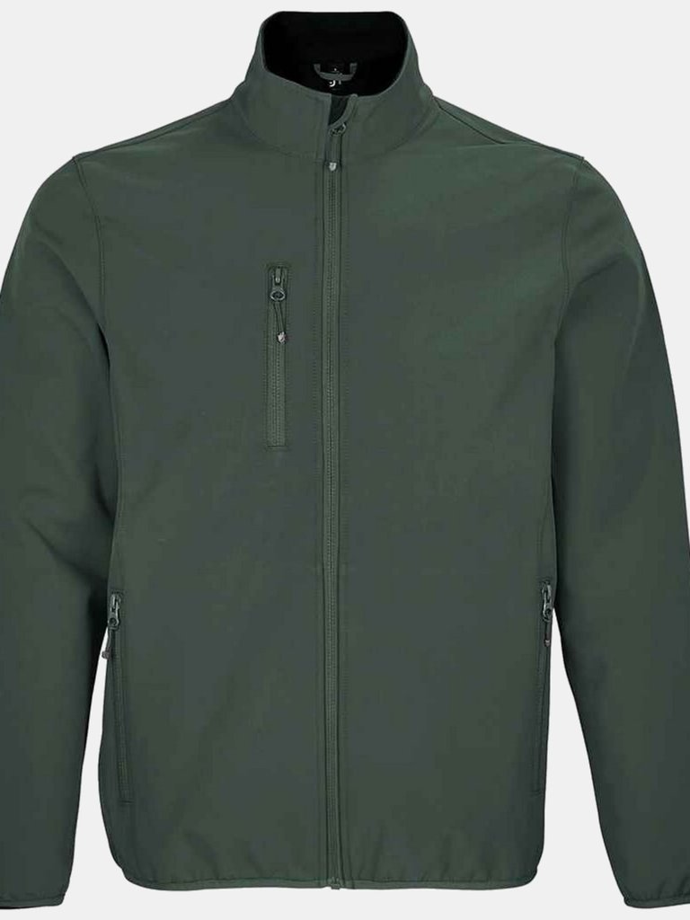 SOLS Mens Falcon Recycled Soft Shell Jacket (Forest Green) - Forest Green
