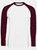 SOLS Mens Funky Contrast Long Sleeve T-Shirt (White/Burgundy) - White/Burgundy