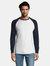 SOLS Mens Funky Contrast Long Sleeve T-Shirt (White/French Navy)