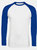SOLS Mens Funky Contrast Long Sleeve T-Shirt (White/Royal Blue) - White/Royal Blue