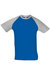 SOLS Mens Funky Contrast Short Sleeve T-Shirt (Royal Blue/Grey Melange) - Royal Blue/Grey Melange