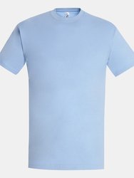 SOLS Mens Imperial Heavyweight Short Sleeve T-Shirt (Sky Blue) - Sky Blue