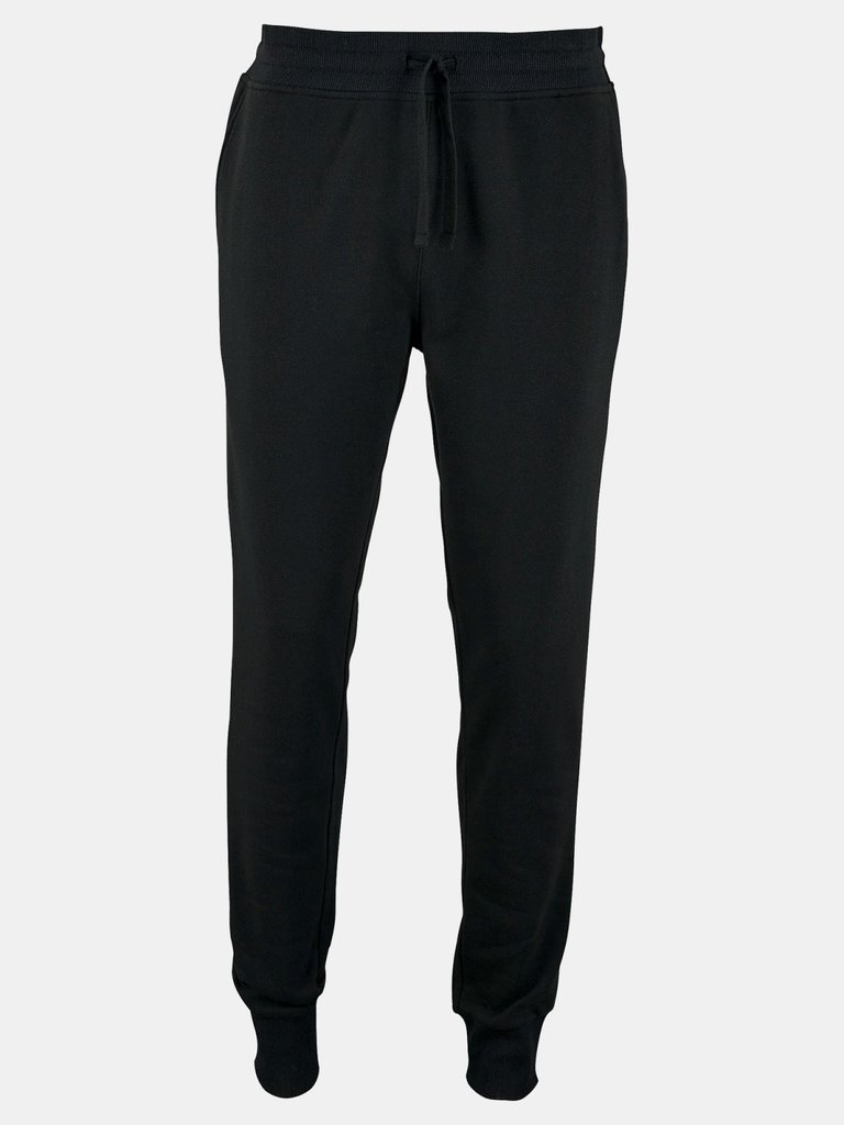 SOLS Mens Jake Slim Fit Jogging Bottoms (Black) - Black