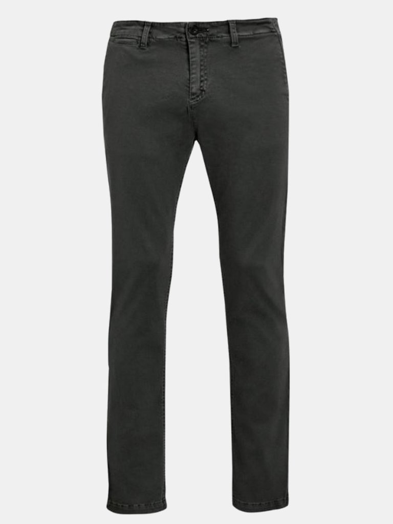 SOLS Mens Jules Chino Pants (Charcoal) - Charcoal