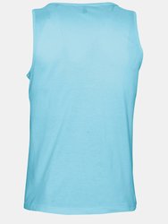 SOLS Mens Justin Sleeveless Tank / Vest Top (Blue Atoll)