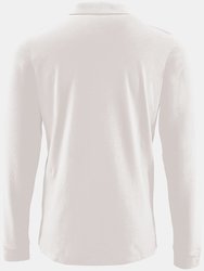 SOLS Mens Perfect Long Sleeve Pique Polo Shirt (White)
