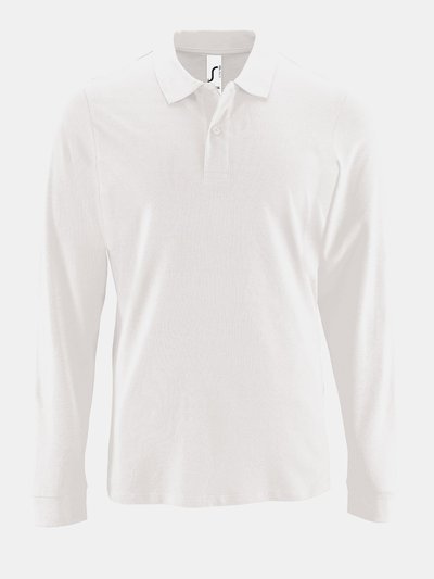 SOLS SOLS Mens Perfect Long Sleeve Pique Polo Shirt (White) product