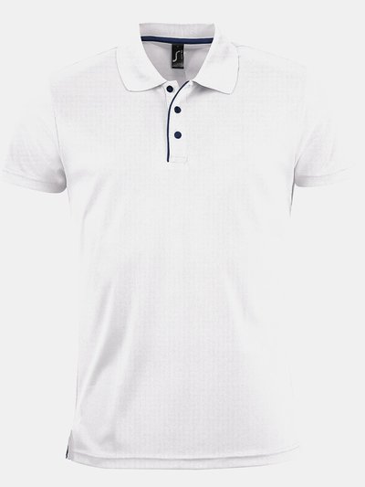 SOLS SOLS Mens Performer Short Sleeve Pique Polo Shirt (White) product