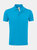 Sols Mens Prime Pique Plain Short Sleeve Polo Shirt - Aqua